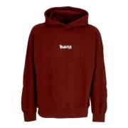 Logo Hoodie i Bordeaux og Hvid