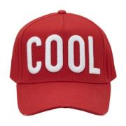 Cool Lettering Baseball Cap Fibbia