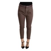 Brune Skinny Cropped Bukser