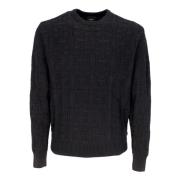 Sort Jacquard Crew Sweater