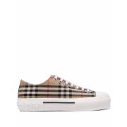 Vintage Check Beige Sneakers