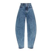 Mønstret jeans