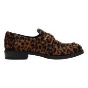 Leopard Print Stof Loafers