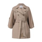 Perlebroderet Batwing Trenchcoat