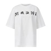 Blomstret Logo Oversized T-shirt