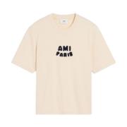 Beige Crew Neck T-shirts og Polos