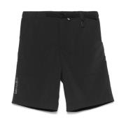 Sorte Logo Shorts med Sidelukning