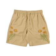 Beige Strand Shorts Stilfuld Model