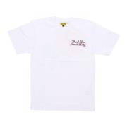 Hvid Rose Print Herre T-Shirt