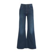 Elegant Luna Flare Fit Blå Jeans