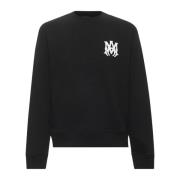 Sort Sweater med Monogram Logo