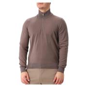 Brun Mock Zip Sweater