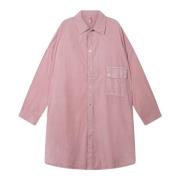 Oversize Bomuld Poplin Skjorte