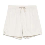 Beige Badeshorts med Snørelukning