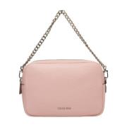 Rose Læder Crossbody Taske