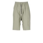 Bomulds Bermuda Shorts med Elastisk Talje