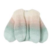 Ombre Mohair Bomber Cardigan