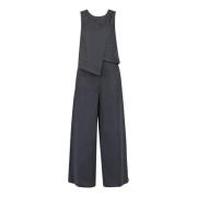 Linned og bomuld jumpsuit