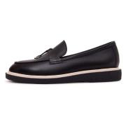 Suede Slip-On Loafers - Sort