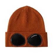 Uldstrik Goggle Beanie Orange