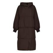 Oversized Puffer Coat - Chocolate