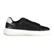 Sort Lder Dame Sneakers