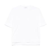 Hvide Crew Neck T-shirts med Logo