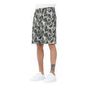 Tropisk Palm Print Casual Shorts