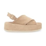 Fine Suede Corda Sandaler