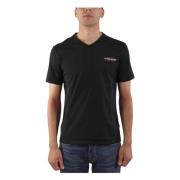 bomuld V-hals Slim Fit T-shirt