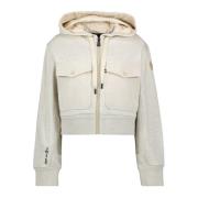 Beige Bomuld Zip Sweatshirt Forår-Sommer 2025