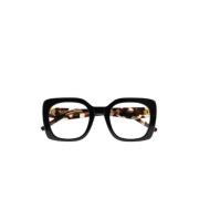 Firkantede Briller Brun Havana Acetat