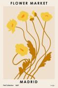 Pelcasa - Plakat Flower Market. Madrid - Beige - Posters - - Homeroom