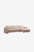 Hanah Home - Hjørnesofa højre - Maisy - Beige - Sofaer med chaiselong ...