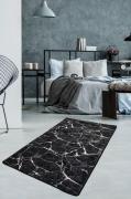 Conceptum Hypnose - Tæppe Marble dark - Sort - Fladvævede tæpper - - H...