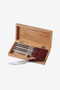 Sola - Grillkniv Wood 6-pak - Rød - Bestik - - Homeroom