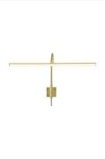 Aneta Lighting - Billedbelysning Miro dæmpbar - Guld - Væglamper - - H...