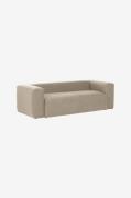 Kave Home - Soffa Blok 2-sits i chenille - Beige - 2-pers. sofaer - - ...