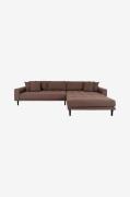 House Nordic - Loungesofa Lido - Brun - Sofaer med chaiselong - - Home...