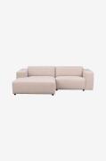 Rowico Home - Sofa Willard, 3-pers. med chaiselong venstre - Beige - 3...