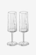 Koziol - Champagneglas 2-pak Club No. 14 100 ml - Transparent - Vingla...