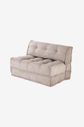 Hanah Home - Sovesofa med 2 sæder Mason - Brun - Sovesofaer - - Homero...