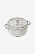 Staub - Gryde La Cocotte rund 22 cm, 2,6 l - Grå - Gryder & kasserolle...