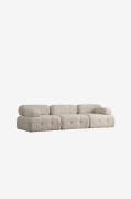 Hanah Home - 3-sæders sofa Puca - Beige - 3-pers. sofaer - - Homeroom