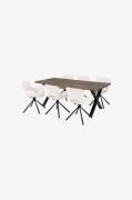 House Nordic - Spisebordssæt Toulon og Amorim - Brun - Spisegrupper - ...