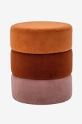 Bloomingville - Puf Bilbao - Flerfarvet - Fodskamler & puffer - - Home...