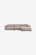 Rowico Home - Sofa Willard, 4-pers. med chaiselong til højre - Beige -...