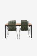 Venture Home - Spisegruppe Break med 4 stole Bois - Natur - Spisegrupp...