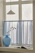 &Home - Café-gardin Mila Bottom Curtains - Blå - Foldegardiner - - Hom...