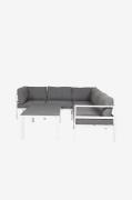 Venture Home - Cassie modulsofa og Cassie sofabord - Hvid - Loungemøbl...